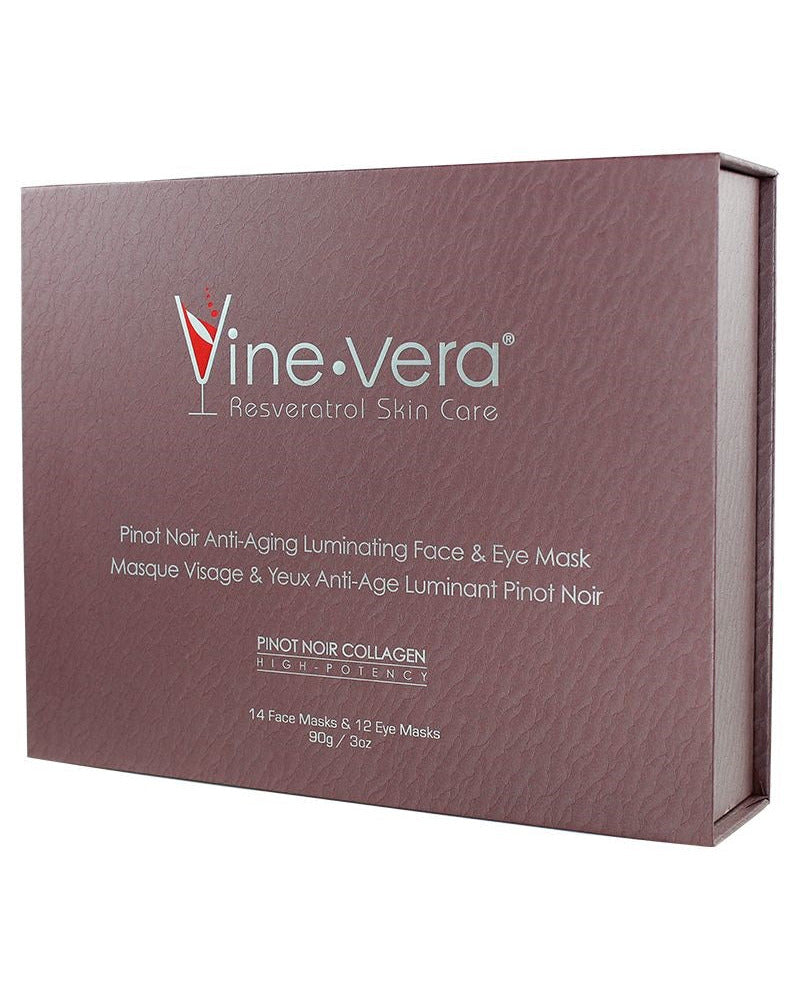 Vine Vera Pinot Noir Anti-Aging Luminating Face & Eye Mask